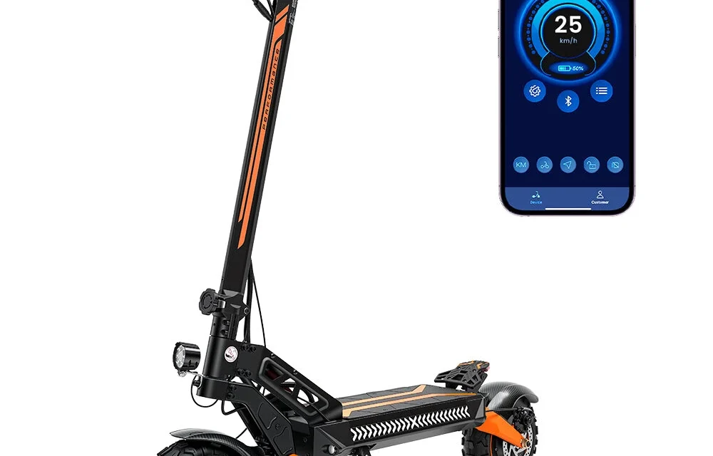 iScooter W12 elektromos roller: Kétmotoros erő és 100 km hatótáv a városi kalandokhoz
