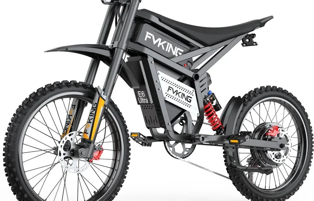 FVKING E6 Ultra elektromos dirt bike: NFC-s indítás és 3000W-os teljesítmény terepre