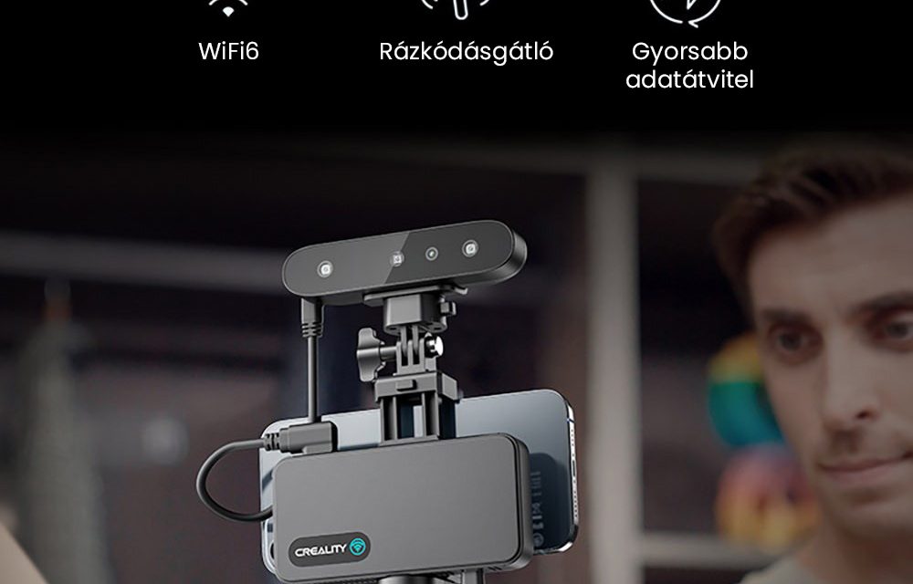 Creality CR-Scan Ferret Pro 3D szkenner: precíz modellezés vezeték nélkül