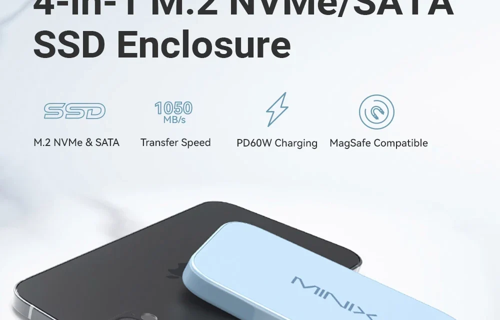 MINIX MSE01 SSD ház: Gyors adatátvitel és megbízható tárolás a kutyulaborban