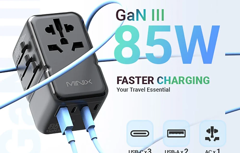 MINIX TP85 utazóadapter: 5 érv, amiért ez a legjobb útitársad