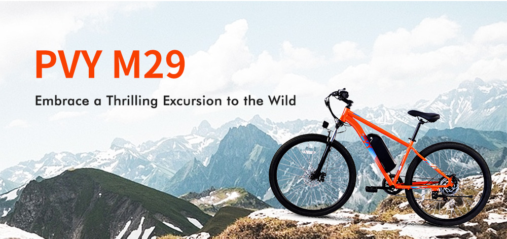 PVY M29 e-bike: 29″ kerekekkel és 120 km hatótávval