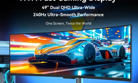 TITAN ARMY C49C1S gamer monitor: 49 colos ívelt kijelző, 240 Hz, 1 ms válaszidő