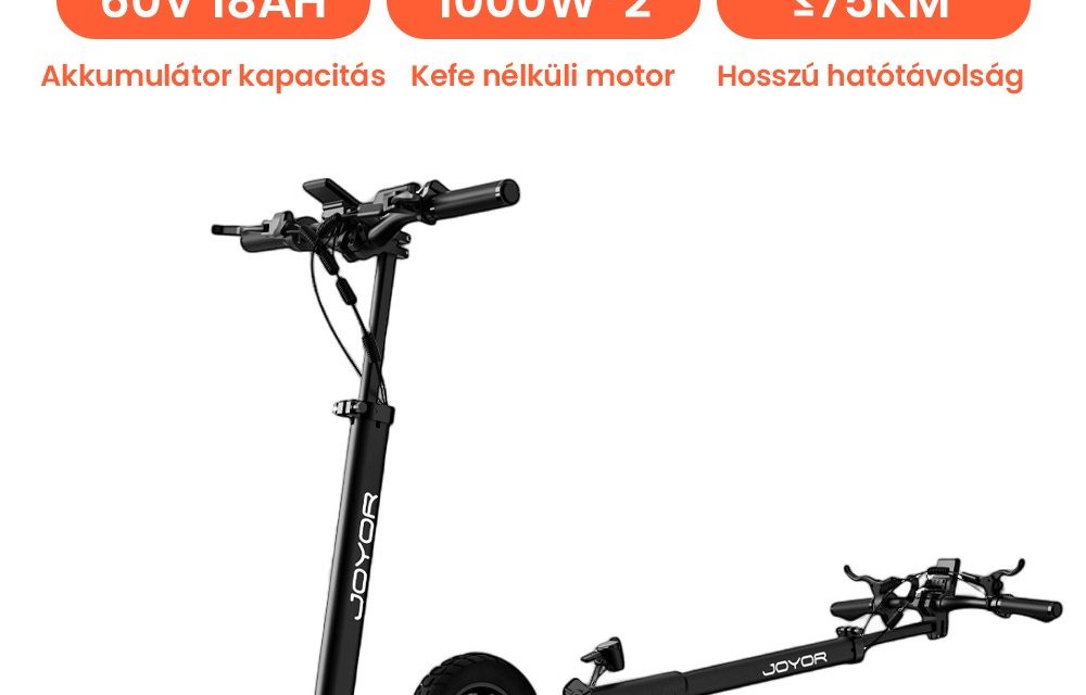 5 ok, amiért a JOYOR S10-S-Z elektromos roller a legjobb választás