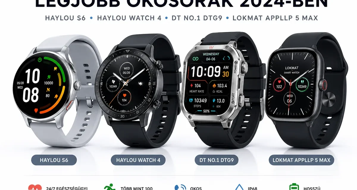 A legjobb okosórák 2026-ban: 5 modell, amit érdemes megvenni