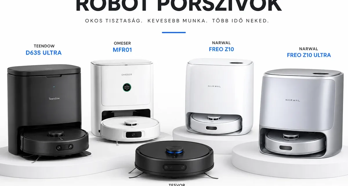 Robotporszívó vásárlás 2026-ban: Az 5 legjobb modell