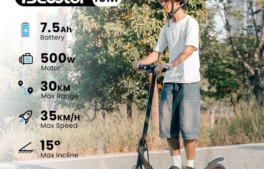 iScooter i9M elektromos roller: 500W-os motorral és 30 km hatótávval, applikációval
