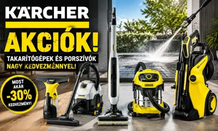 Kärcher gépek május végéig kedvezményes áron a kutyulaboron
