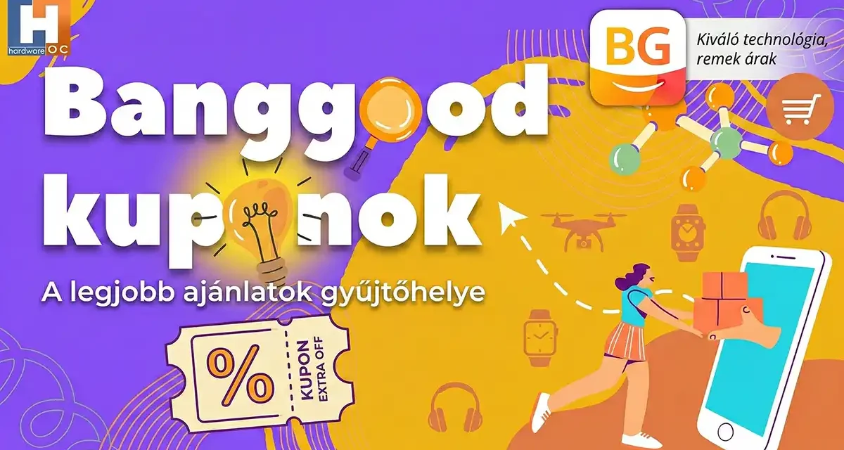 Banggood kuponok: több mint 20 termék május 26-ig