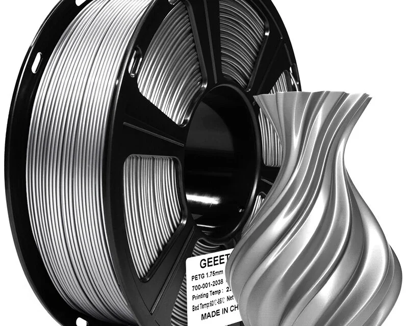 Geeetech fém PETG filament: 3D nyomtatás fémes felülettel