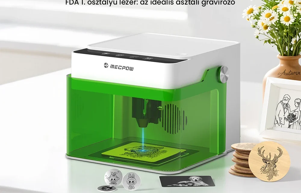 Mecpow M1 5W lézergravírozó: Biztonságos és precíz otthoni alkotás