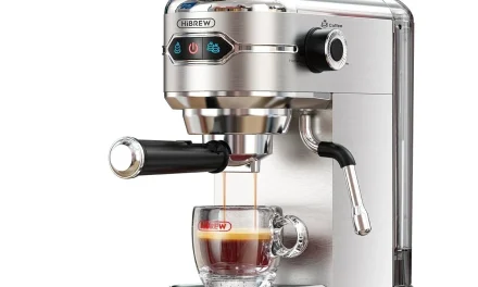 HiBREW H11 félautomata eszpresszó kávéfőző 19 bar nyomással, gyors felmelegedéssel 31 455 Ft-ért