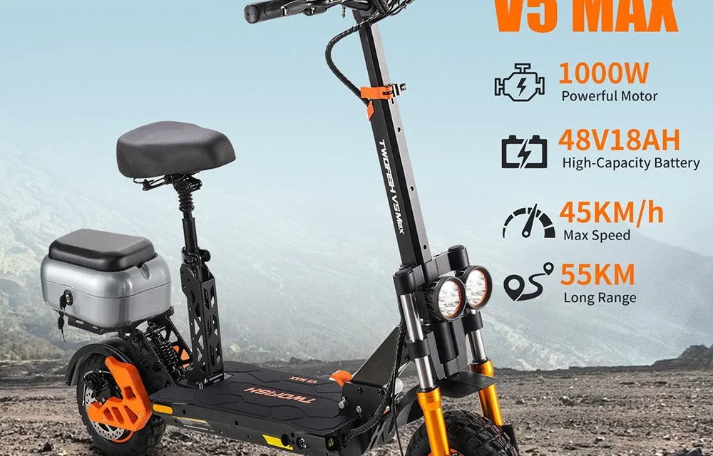 TWOFISH V5 MAX e-roller: a városi közlekedés új szintje