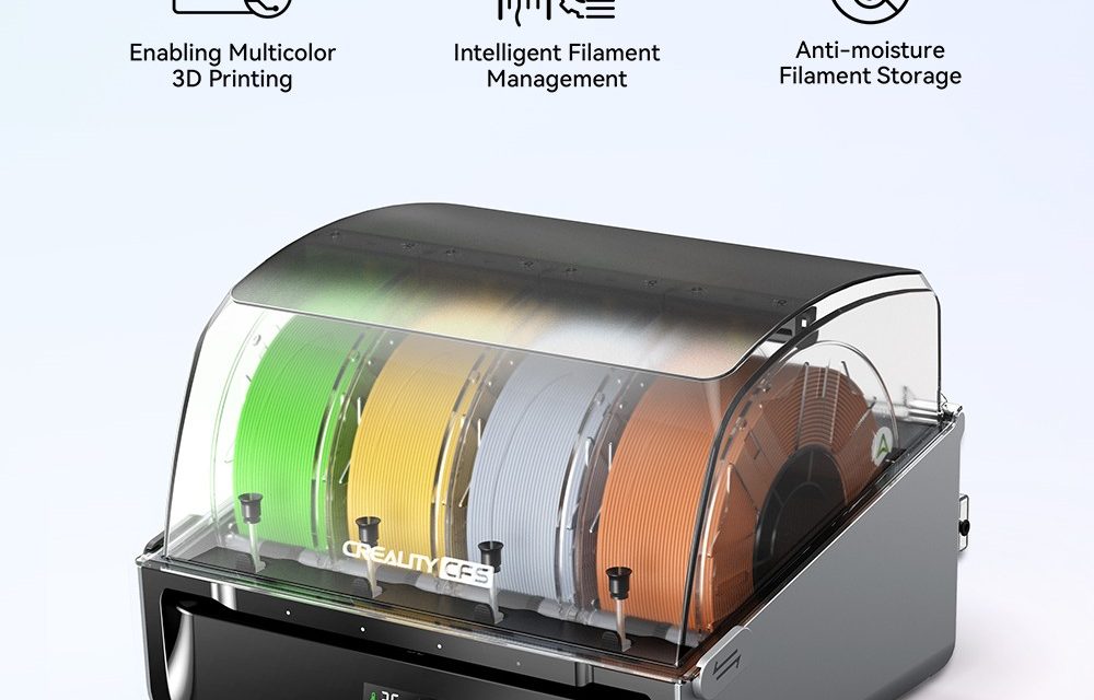 Creality CFS filament rendszer: 16 színű nyomtatás és automatizálás a K2 Plushoz? – áttekintés