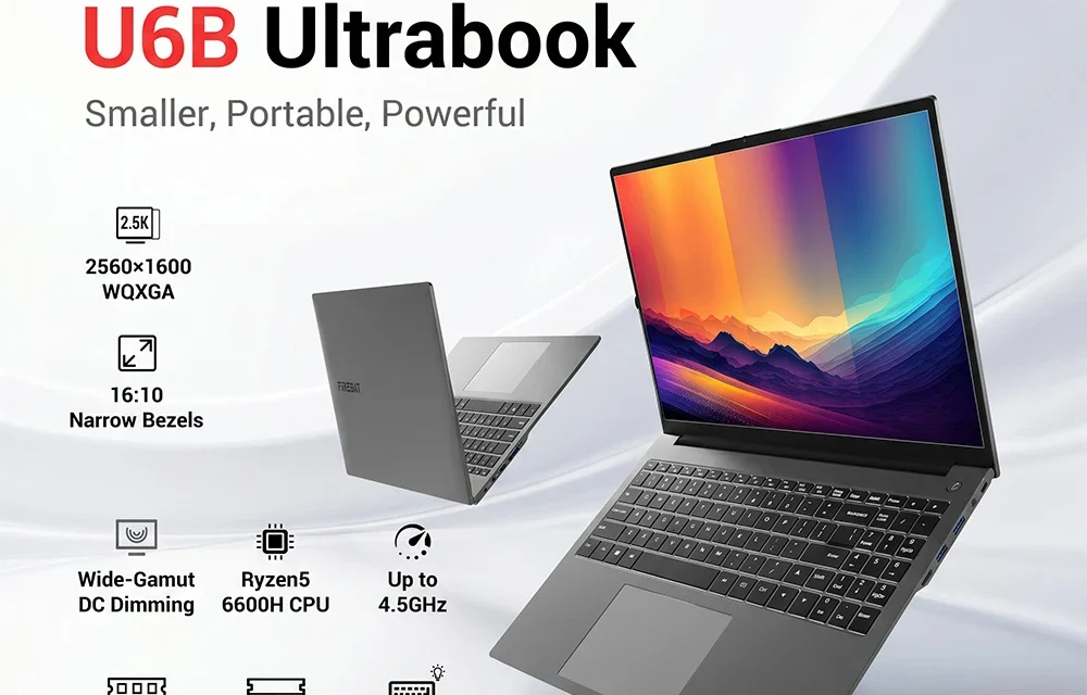 FIREBAT U6B laptop: 16 hüvelykes, 120 Hz-es kijelzővel a hatékonyságért