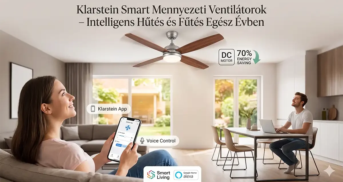 Klarstein mennyezeti ventilátor akció: ezeket a kütyüket imádni fogod!