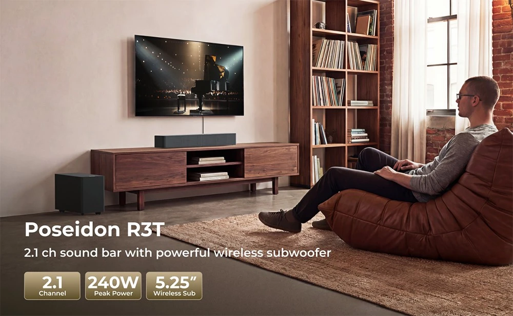 ULMEIA Poseidon R3T 2.1ch soundbar: okos választás, kiváló hangminőség
