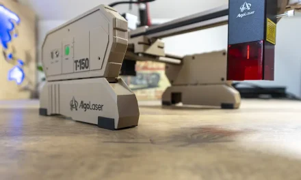 AlgoLaser T150 lézergravírozó tesztje a Kutyulaboron