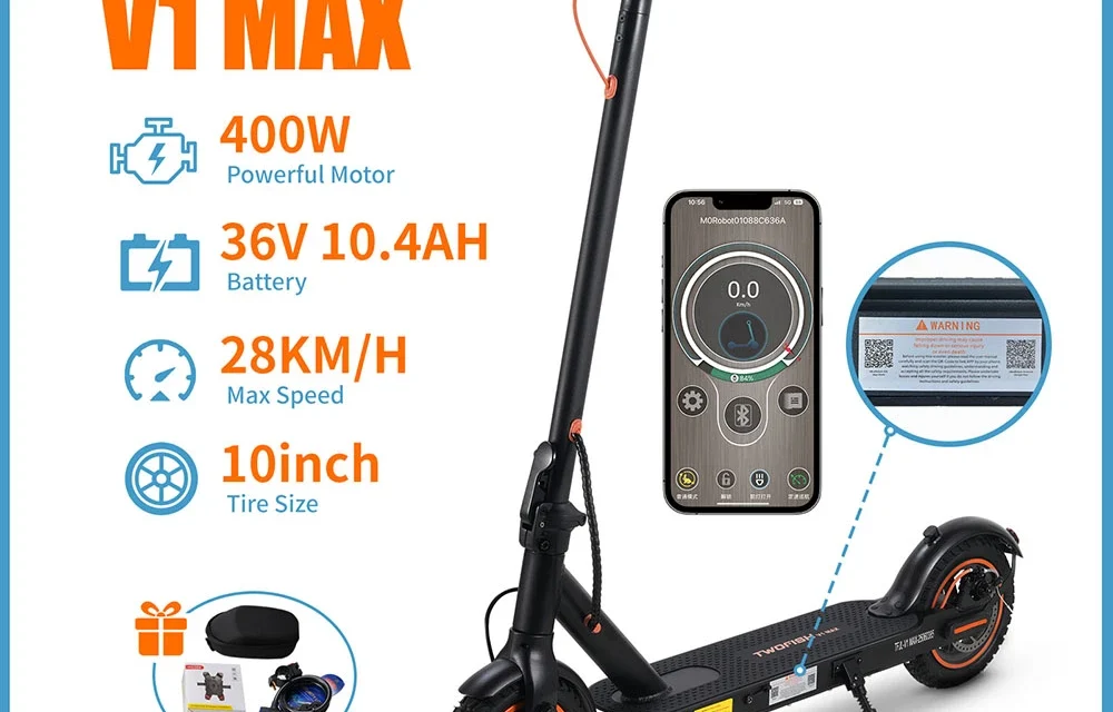 TWOFISH V1 MAX elektromos roller: Intelligens közlekedés a városban
