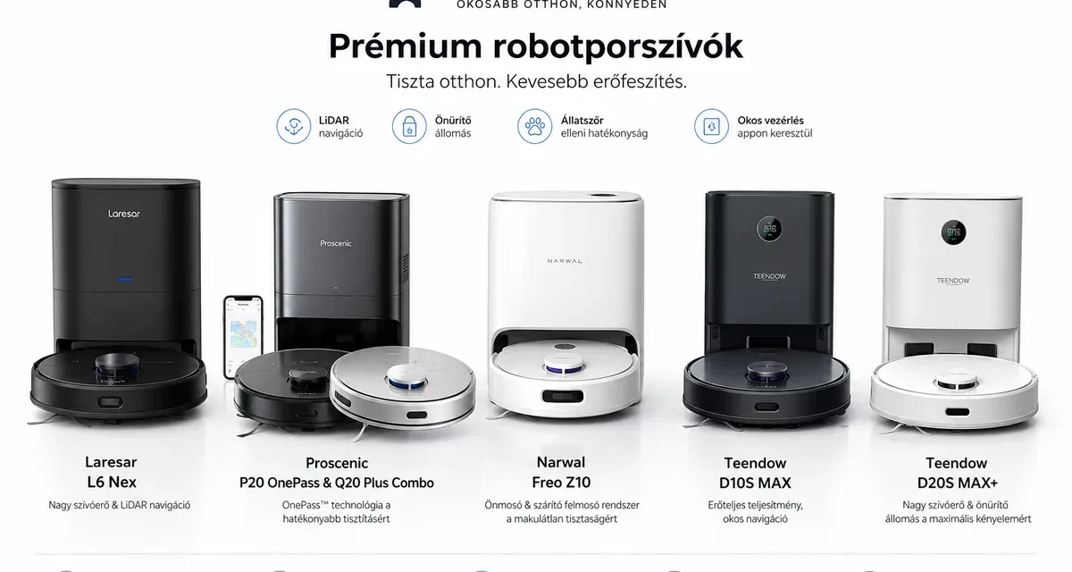 A legjobb robotporszívók 2026-ra: melyiket válaszd?