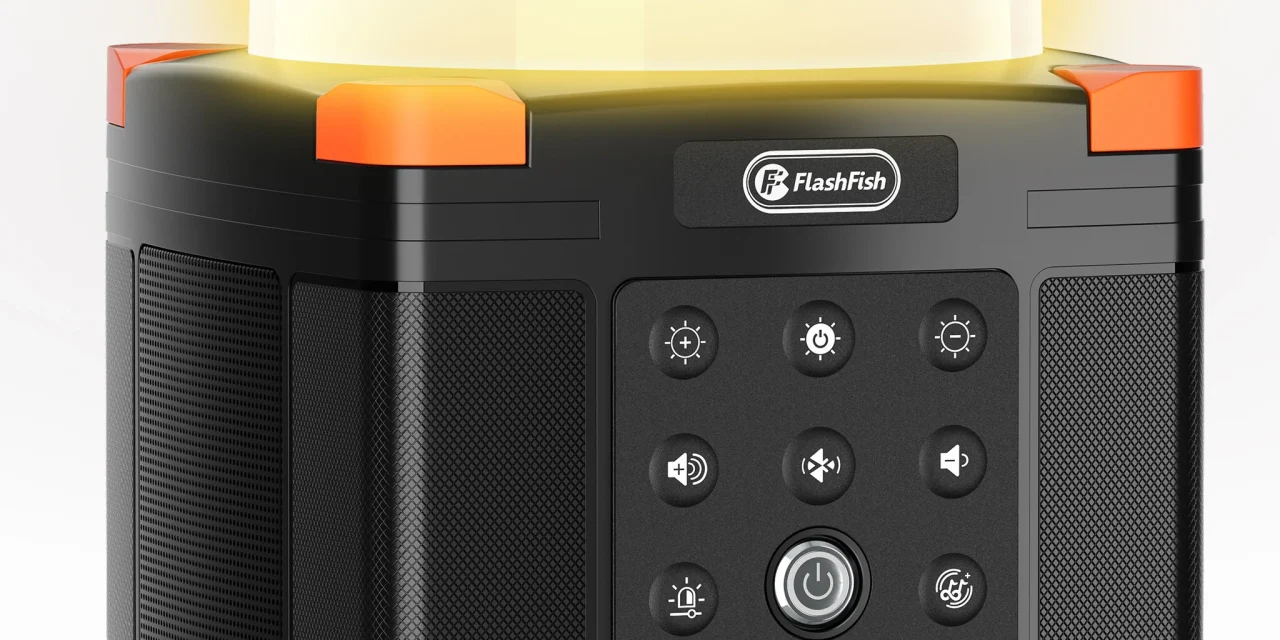 FlashFish FL9-A: Hordozható Bluetooth hangszóró és kempinglámpa egyben