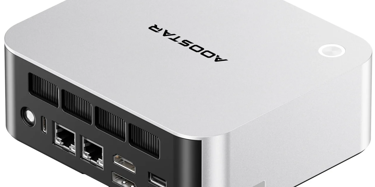 AOOSTAR MACO Mini PC AMD Ryzen AI 9 HX 470 32 GB RAM 1 TB SSD és WIFI7 a kutyulaborban