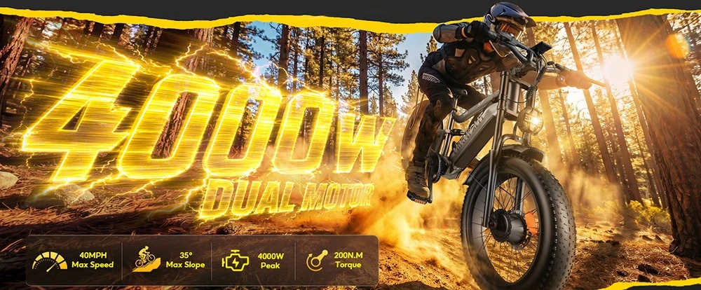 HIKNIGHT H6 PRO kétmotoros kerékpár: Erő és hatótáv kompromisszumok nélkül a kutyulaboron