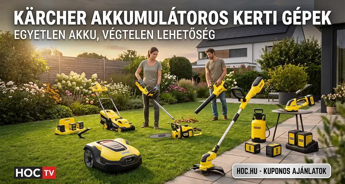 Kärcher akkumulátoros kerti gépek akár 25% kedvezménnyel a Kutyulaboron