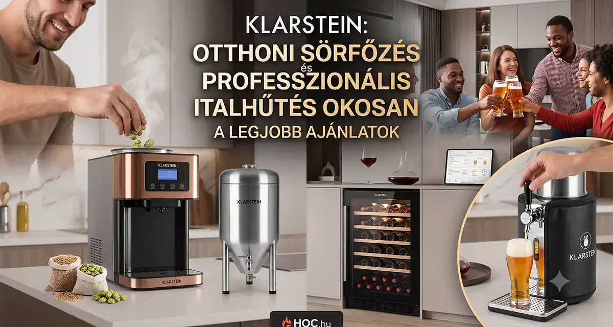 Klarstein ajánlatok: okos sörfőzés és profi italhűtés otthonra