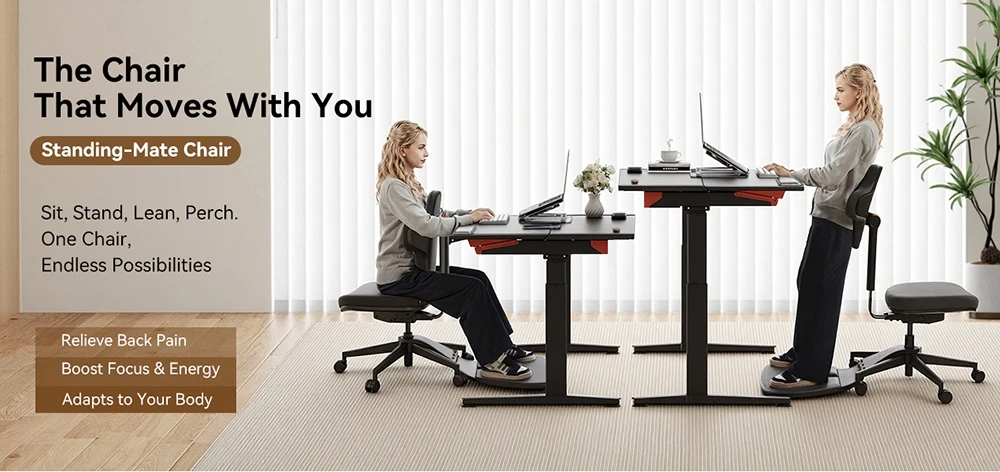 NEWTRAL MT-M Standing-Mate ergonomikus állóasztal szék: kényelem és rugalmasság a kutyulaborban