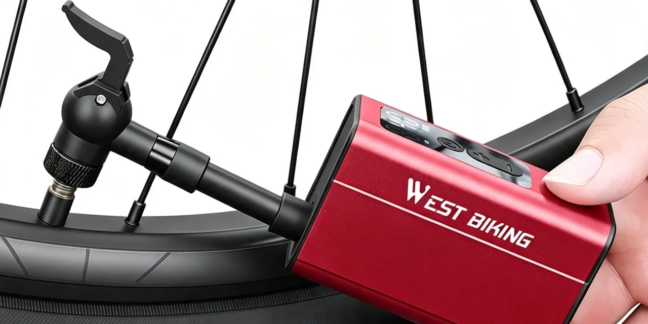 WEST BIKING Mini Elektromos Kerékpárpumpa 4 az 1 ben Gondtalan utazás a kutyulaborral