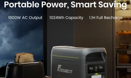 FOSSiBOT F1800 power station Megbízható energiaforrás a kutyulaborban