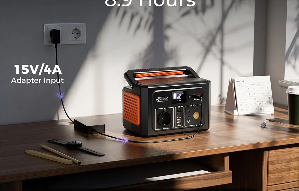 Flashfish K53 400Wh kapacitású és 400W AC kimenetű hordozható erőmű