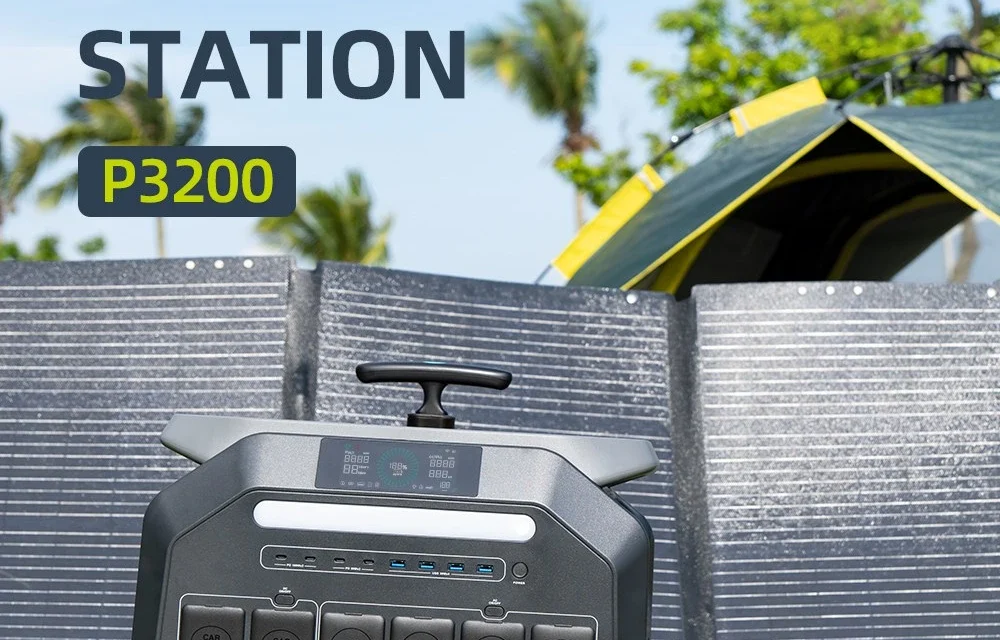 IEETek P3200 hordozható erőmű 3200W tiszta szinuszhullámmal és 2048Wh LiFePO4 akkuval