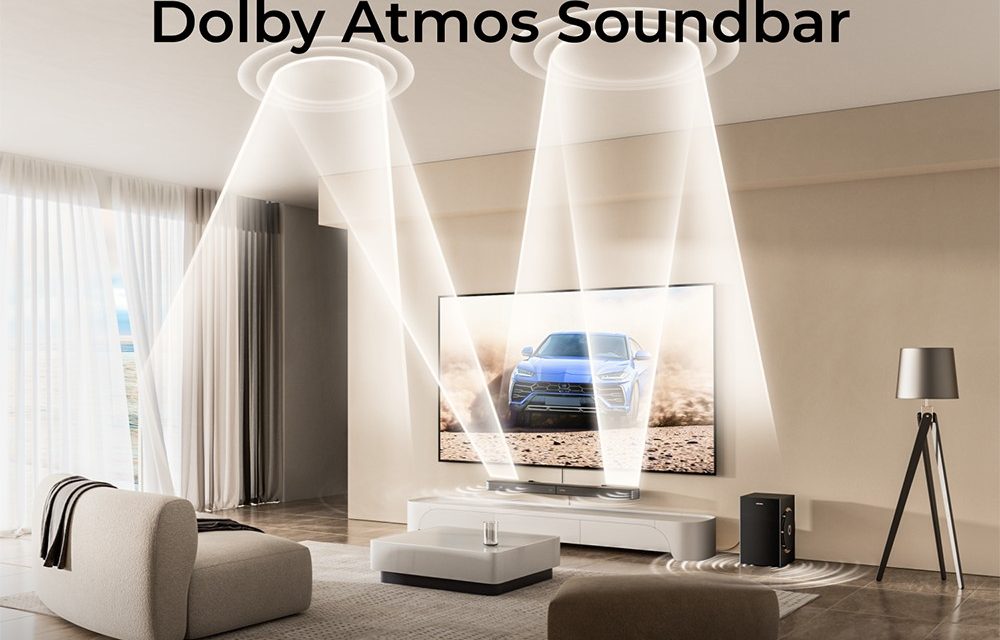 Ultimea Skywave F30 Boom 3.1.2 hangszórók Dolby Atmos hangzással a nappaliban
