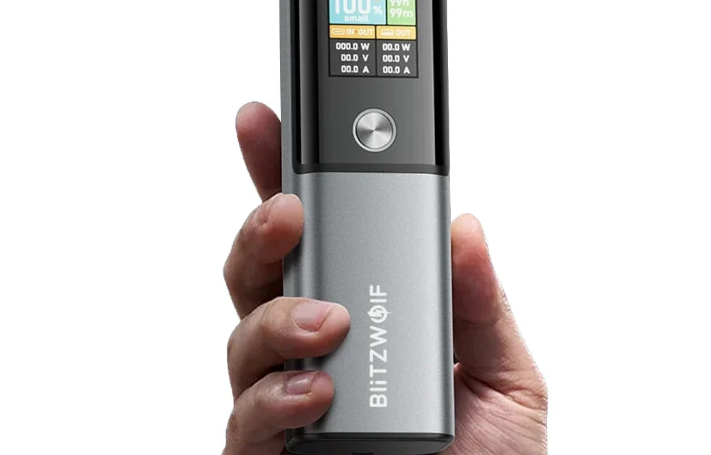 BlitzWolf BW P23 100W 14000mAh power bank okos kijelzővel a kutyulaboron
