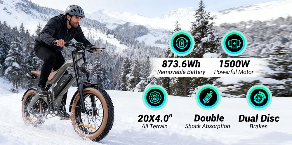 ZONVEER M20 1500W os csúcsteljesítményű e bike a jövő mobilitásáért