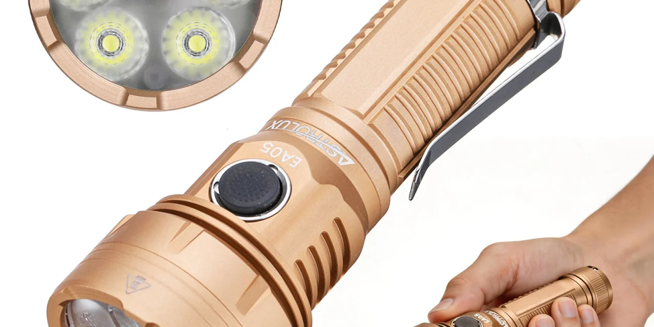 Astrolux EA05 6200 lumenes EDC zseblámpa 586 méteres fénysugárral