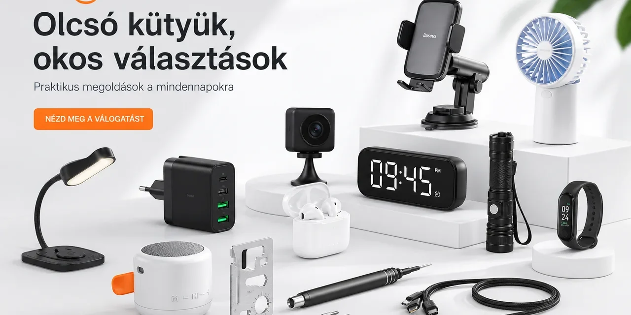 30+3 Banggood újdonság 5000 forintért vagy az alatt! – 2026.08.21. röviden