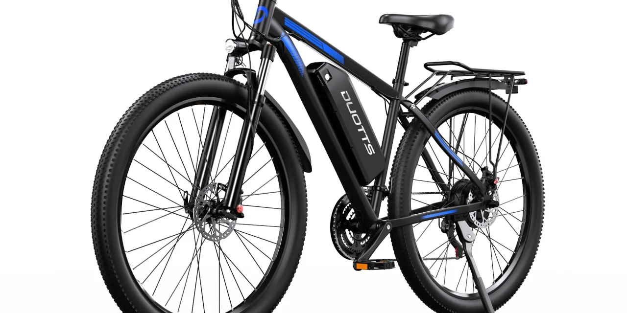 DUOTTS C29M elektromos kerékpár 750W motorral és 48V 15Ah akkumulátorral a kutyulaboron