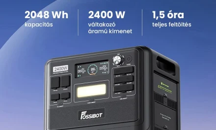 FOSSiBOT F2400 napelemes generátor vélemények Megéri az árát? bemutató