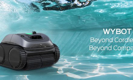 WYBOT C1 akkus medencetisztító robot okos útvonaltervezés és falmászás a kutyulaboron