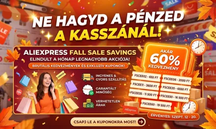 AliExpress Fall Sale kuős kuponkódok spórolj nagyot!