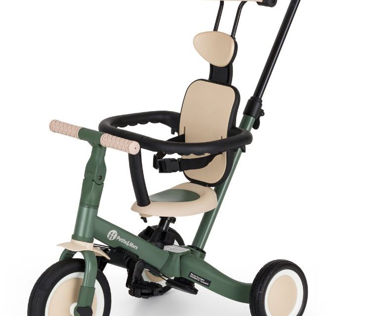 Petite&Mars Turbo Plus 5in1: Multifunkciós tricikli a rohanó hétköznapokra