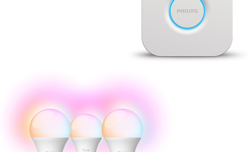 Philips Hue Bridge 2.0 és Essential White and Color Ambiance okos világítás szett