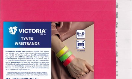VICTORIA Tyvek® neonrózsaszín karszalag: 100 db a gyors azonosításért
